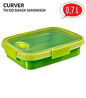 Контейнер для СВЧ To Go Sandwich 0.7L , зеленый, фото 1