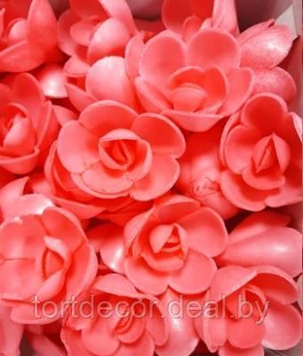 Вафельные розы Красные 5 шт - фото 1 - id-p178530018
