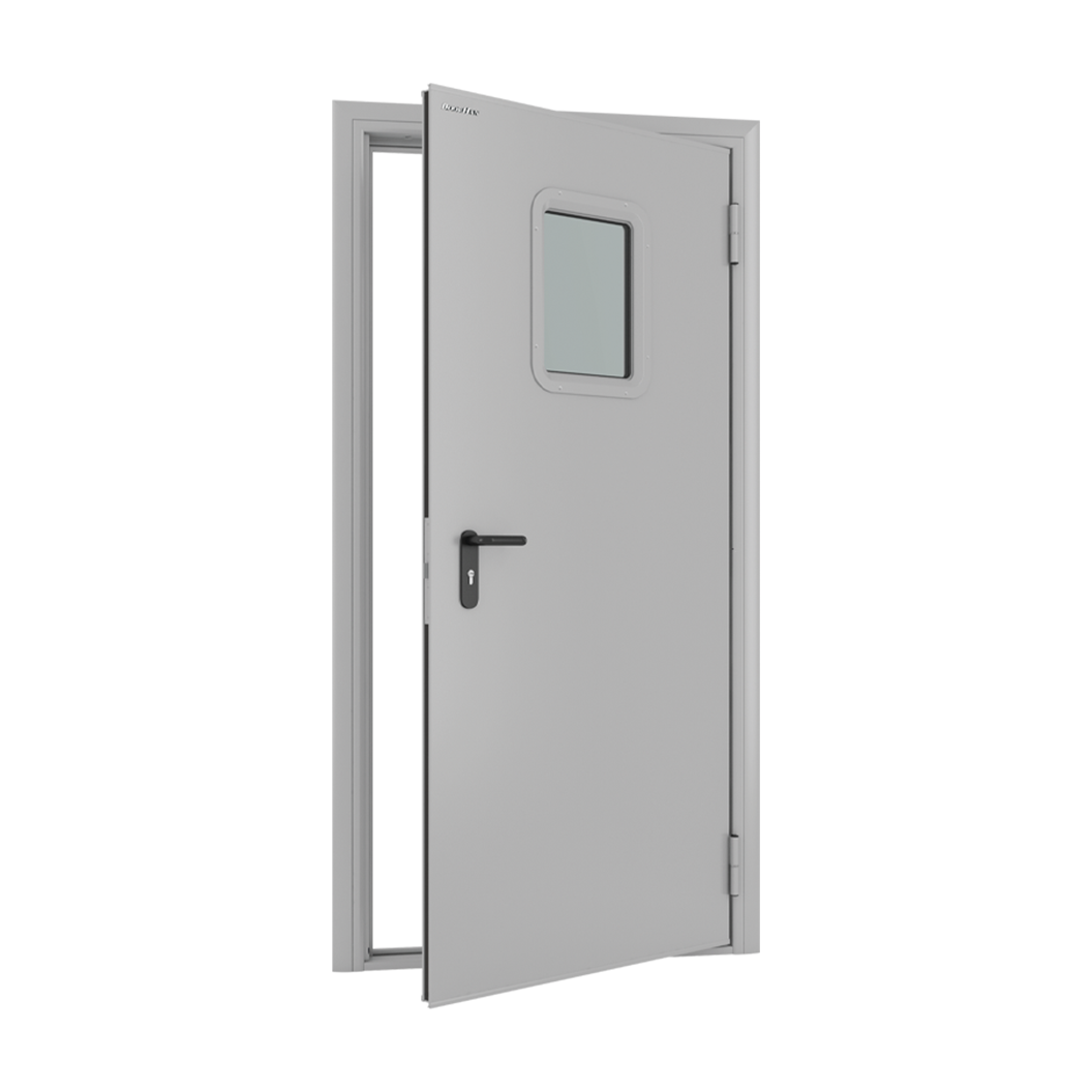 Технические одностворчатые двери Правое, Остеклённая, 980 x 2050 мм - фото 1 - id-p178539303