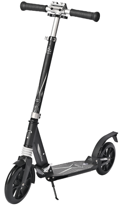 Двухколесный самокат Tech Team City scooter серый - фото 1 - id-p178551379