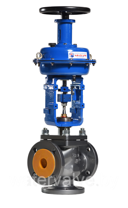 Клапан стальной регулирующий смесительный трехходовой 27нж647нж ДУ-65