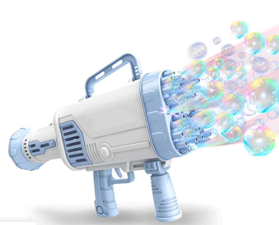 Детский пулемет для создания мыльных пузырей BAZOOKA BUBBLE MACHINE (36 отверстия) - фото 9 - id-p159005936