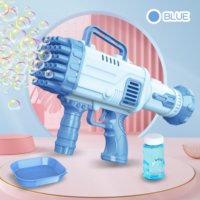 Детский пулемет для создания мыльных пузырей BAZOOKA BUBBLE MACHINE (36 отверстия) - фото 3 - id-p159005936