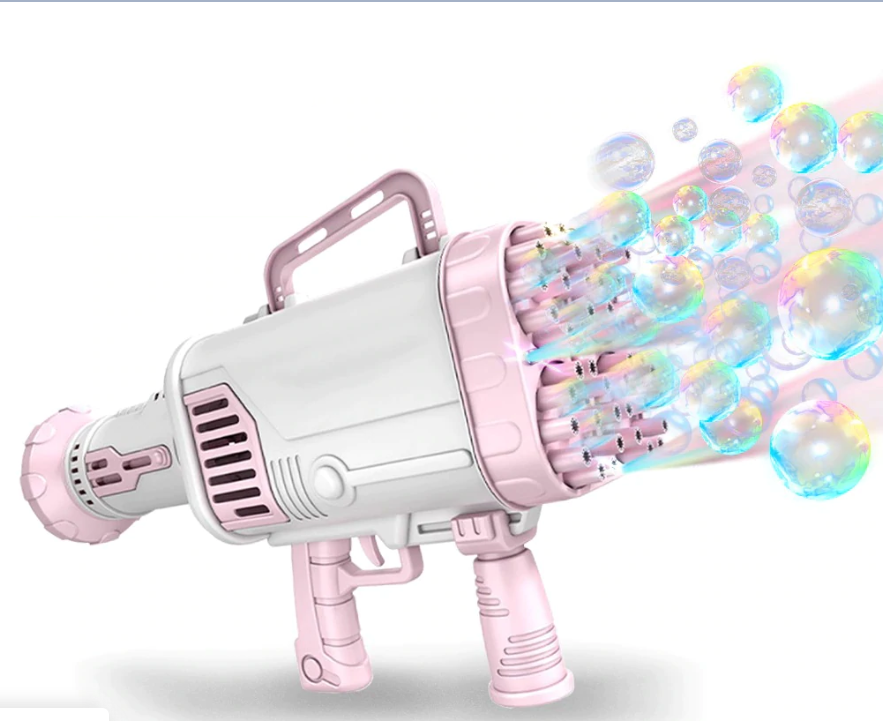Детский пулемет для создания мыльных пузырей BAZOOKA BUBBLE MACHINE (36 отверстия) - фото 7 - id-p178566219