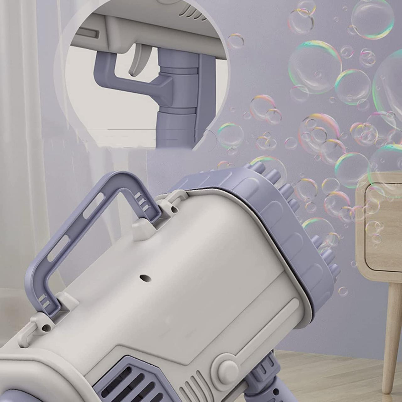 Детский пулемет для создания мыльных пузырей BAZOOKA BUBBLE MACHINE (36 отверстия) - фото 10 - id-p178566219
