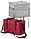 Мангал дипломат "Кедр" + 6 шампуров 410*280 мм с двухъярусной коптильней в сумке, фото 4