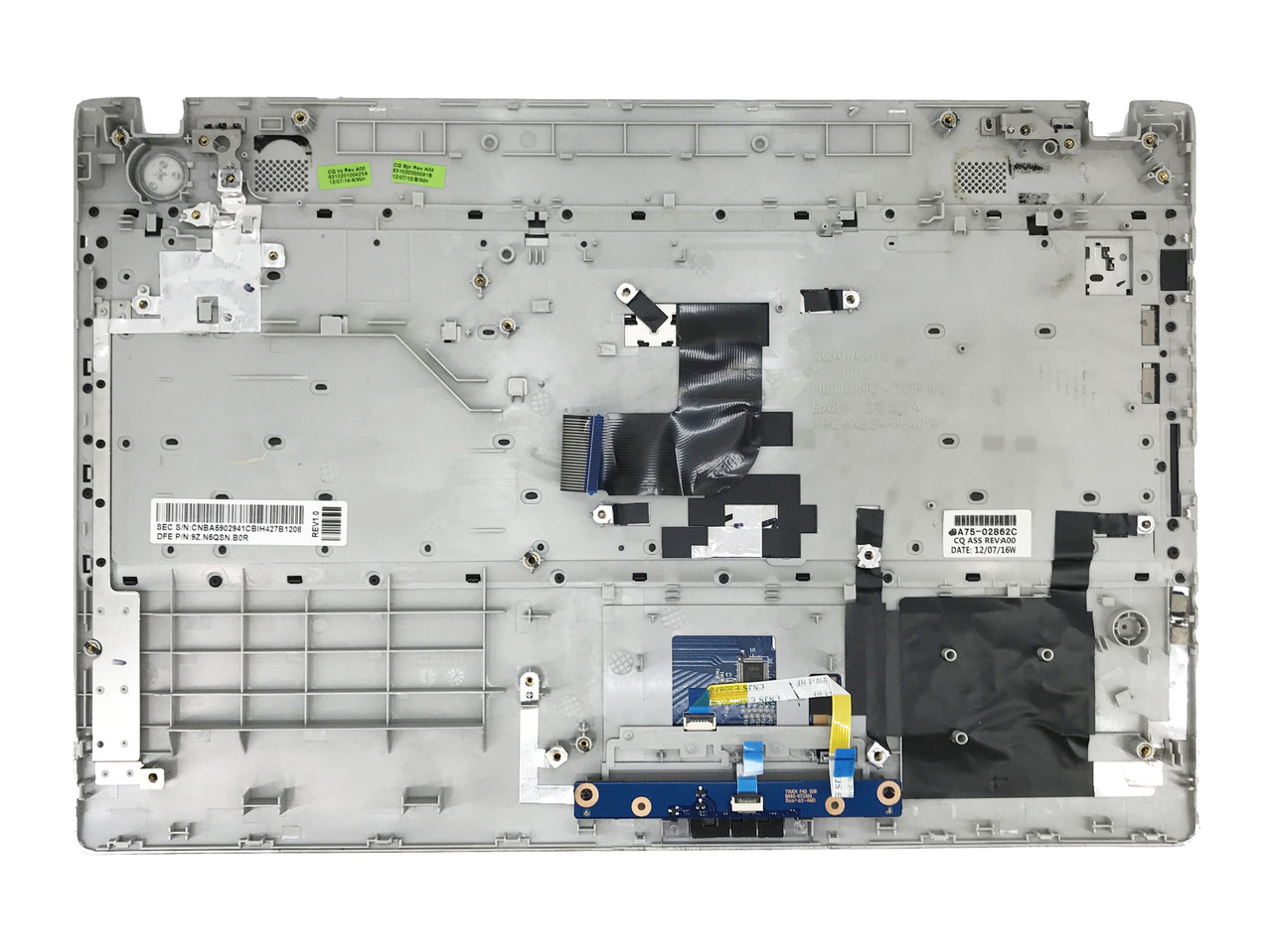 Верхняя часть корпуса (Palmrest) Samsung RV511, RV513, RV515 с клавиатурой и тачпадом, (с разбора) - фото 2 - id-p178569343