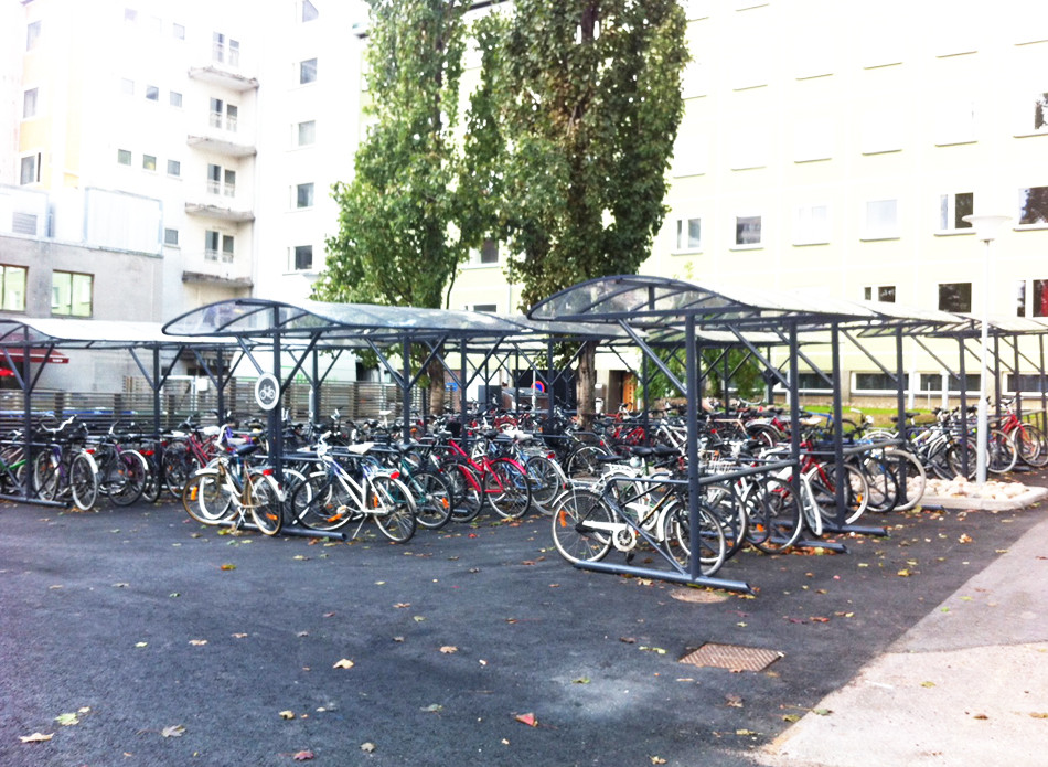 Велопарковка крытая на 16 мест ВпК1с16 - фото 8 - id-p22425799