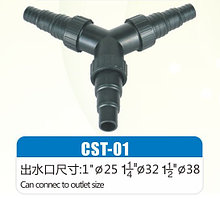 Делитель потока CST-02 на 2 потока, для шлангов 1", 11/4", 11/2"