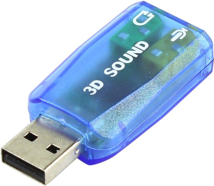 Espada PAAU001 USB адаптер для наушников с микрофоном - фото 1 - id-p178577461