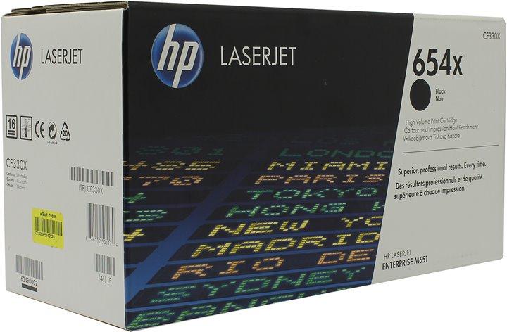 Картридж HP CF330X (№654X) Black для LaserJet Enterprise M651(повышенной ёмкости)