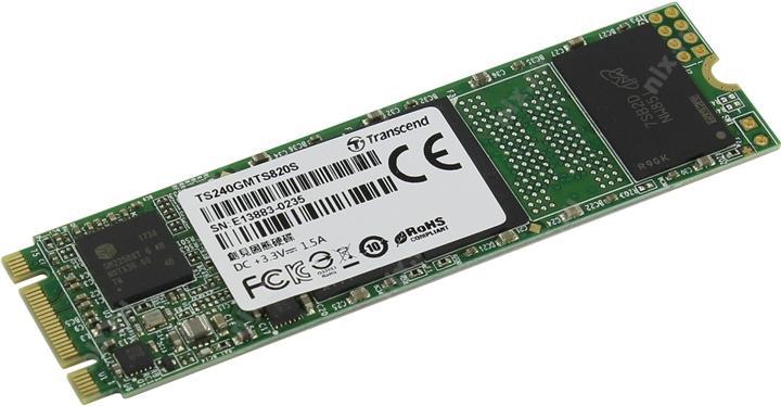SSD 240 Gb M.2 2280 B&M 6Gb/s Transcend MTS820S TS240GMTS820S 3D TLC