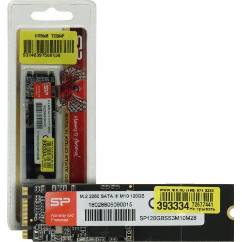 SSD 120 Gb M.2 2280 B&M 6Gb/s Silicon Power M10 SP120GBSS3M10M28 MLC
