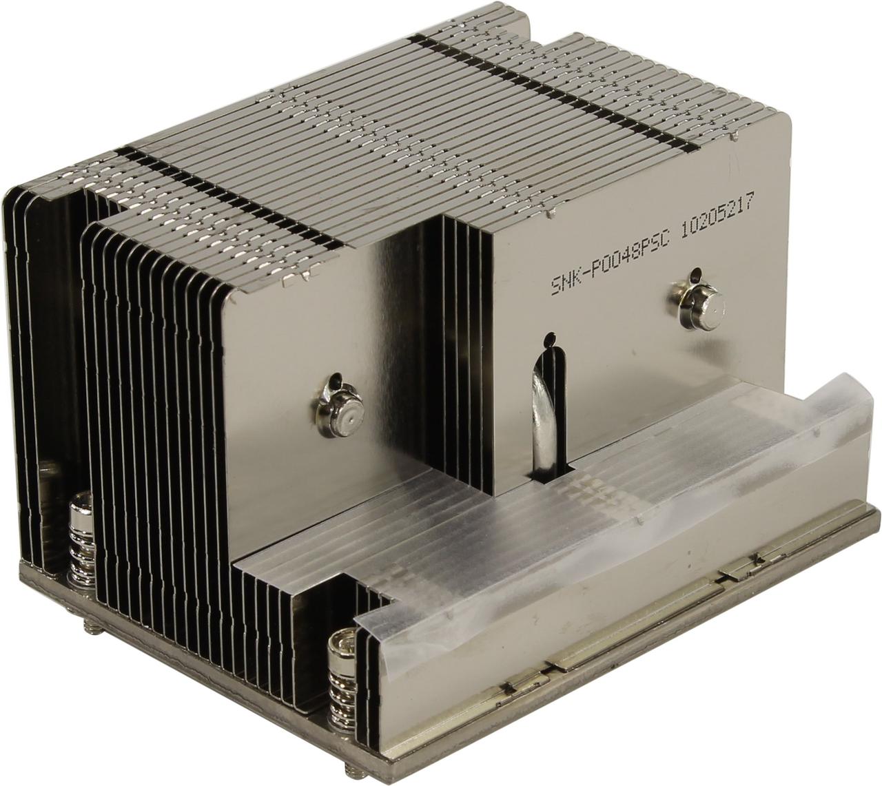 SNK-P0048PSC 2U для Supermicro WIO+ (2011 Narrow, радиатор без вентилятора, Cu+Al+тепловые трубки)