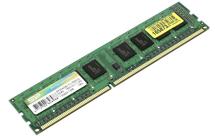 Silicon Power SP004GBLTU160N02 DDR3 DIMM 4Gb PC3-12800 CL11