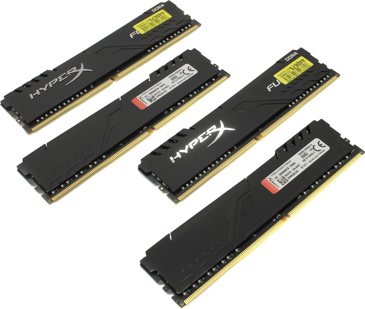 Kingston HyperX Fury HX430C15FB3K4/16 DDR4 DIMM 16Gb KIT 4*4Gb PC4-2400 CL15