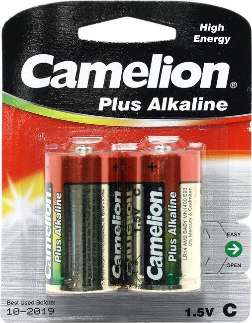 Camelion MN1400-2 (LR14) Size "C", 1.5V, щелочной (alkaline) уп. 2 шт