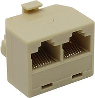 5bites LY-US024 Модуль RJ-45M 2xRJ-45F, кат. 5e