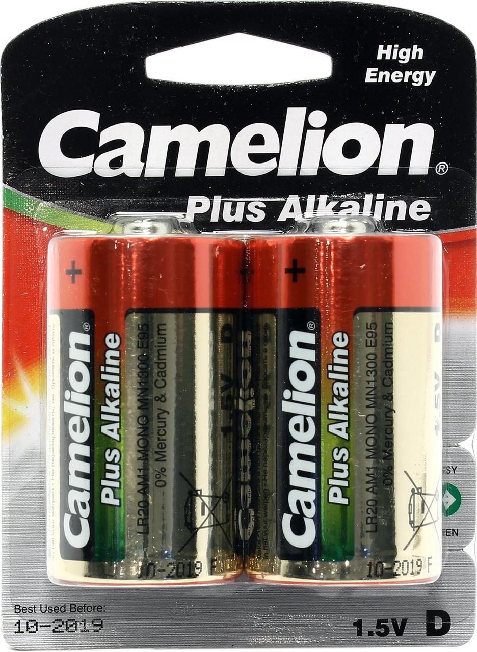 Camelion MN1300-2 (LR20) Size "D", 1.5V, щелочной (alkaline) уп. 2 шт