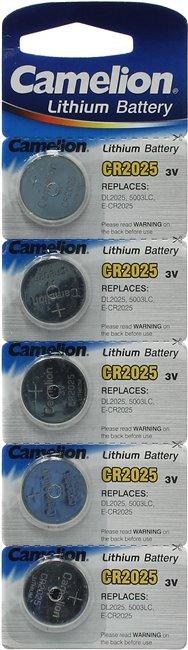 Camelion CR2025-5 (Li, 3V) уп. 5 шт