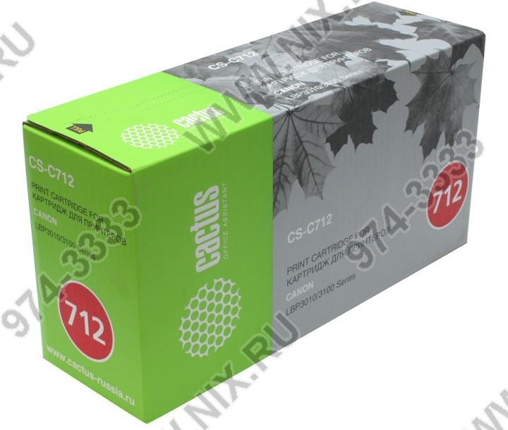 Картридж Cactus CS-C712(S) для Canon LBP-3010/3100 серии