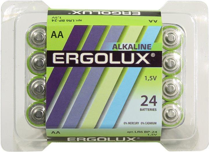 Ergolux LR6 BP-24 Size AA, щелочной (alkaline) уп. 24 шт