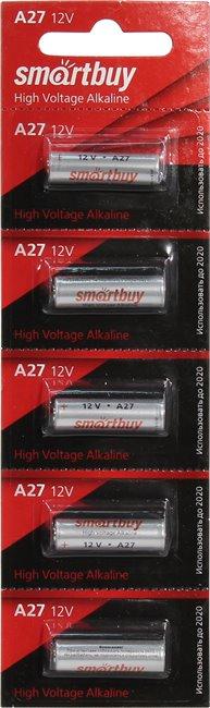 Smartbuy SBBA-27A5B A27, (12V) , щелочной (alkaline) уп. 5 шт
