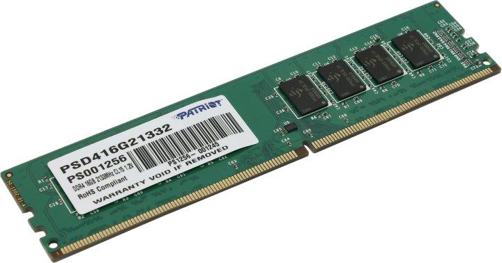 Patriot Signature Line PSD416G21332 DDR4 DIMM 16Gb PC4-17000 CL15