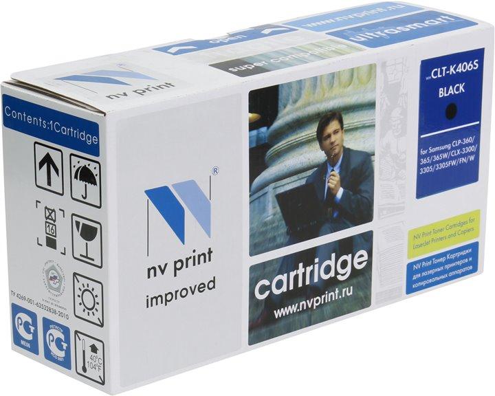 Картридж NV-Print CLT-K406S Black для Samsung CLP-360/365/368, CLX-3300/3305