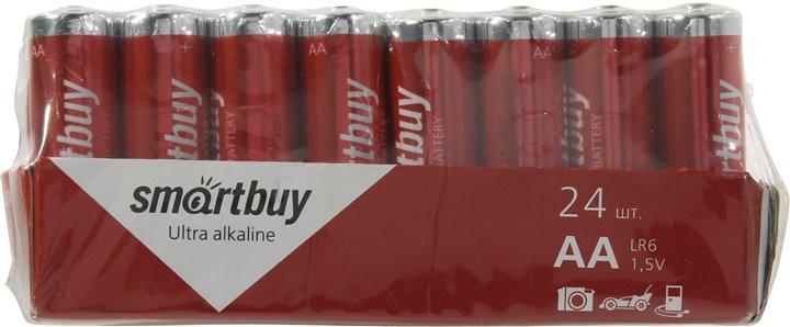 Smartbuy SBBA-2A24S, Size"AA", 1.5V, щелочной (alkaline) уп. 24 шт