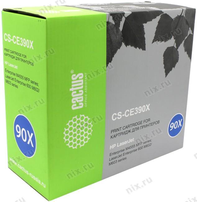 Картридж Cactus CS-CE390X(S) для HP LJ M4555MFP/M602/M603