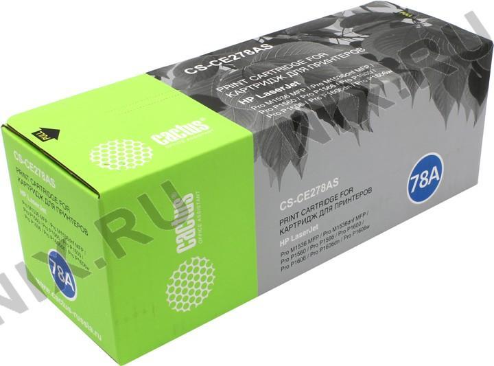 Картридж Cactus CS-CE278AS для HP LJ P1560/P1566/P1600/P1606/M1536