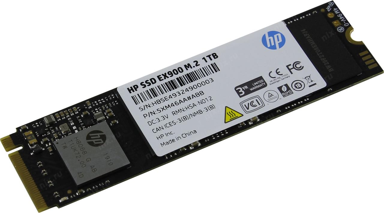 SSD 1 Tb M.2 2280 M HP EX900 5XM46AA 3D TLC