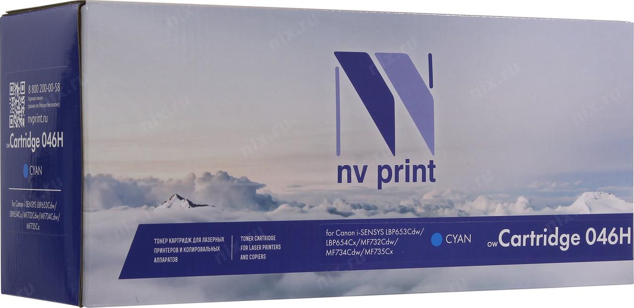 Картридж NV-Print Cartridge 046H Cyan для Canon LBP 653/654, MF732/734/735