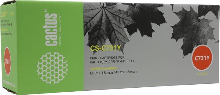 Картридж Cactus CS-C731Y Yellow для Canon MF8230/8280