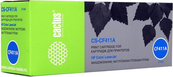 Картридж Cactus CS-CF411A Cyan для HP LJ M452/M477