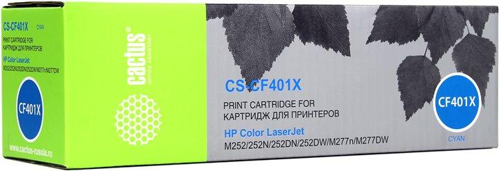 Картридж Cactus CS-CF401X Cyan для HP LJ M252/277