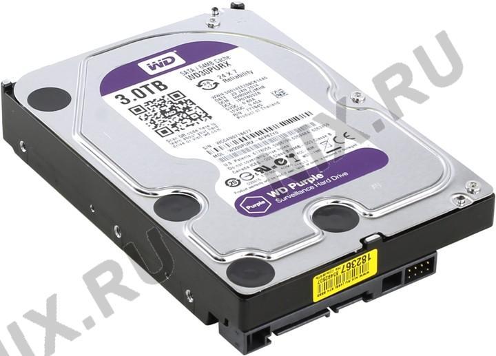 HDD 3 Tb SATA 6Gb/s Western Digital Purple WD30PURX 3.5" 64Mb