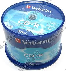 CD-R Verbatim  700Mb 52x sp. уп.50 шт на шпинделе 43351