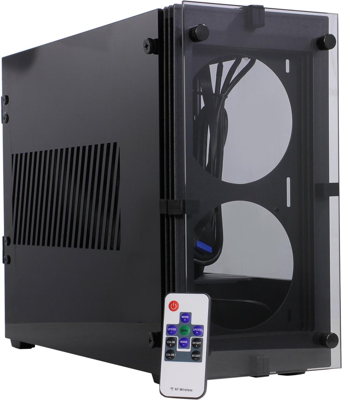 Miditower GameMax Stratos ITX Mini-ITX без БП, с окном
