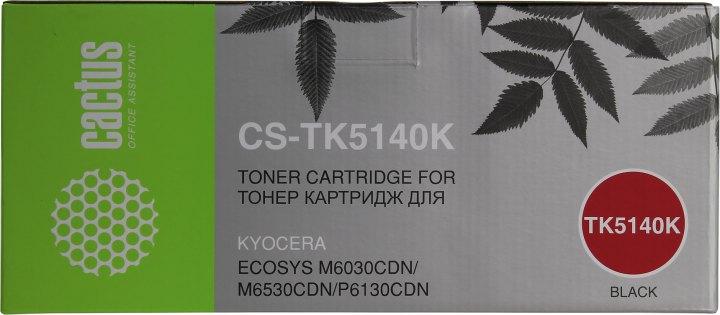 Картридж Cactus CS-TK5140K Black для Kyocera Ecosys M6030cdn/M6530cdn/P6130cdn