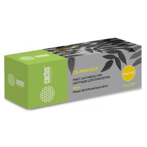 Картридж Cactus CS-PH6510XY Yellow для Xerox Phaser 6510, WorkCentre 6515
