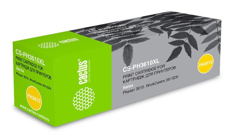 Картридж Cactus CS-PH3610XL Black для Xerox 3610/3615