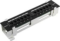 Patch Panel UTP 12 port кат.5e настенная Exegate EX256754RUS разъём KRONE&110 (dual IDC)