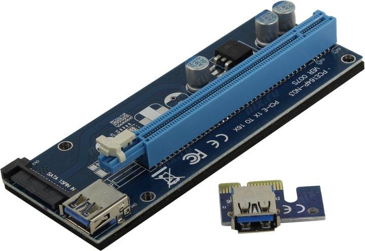 KS-is KS-347 Адаптер PCI-Ex1 M -- PCI-Ex16 F
