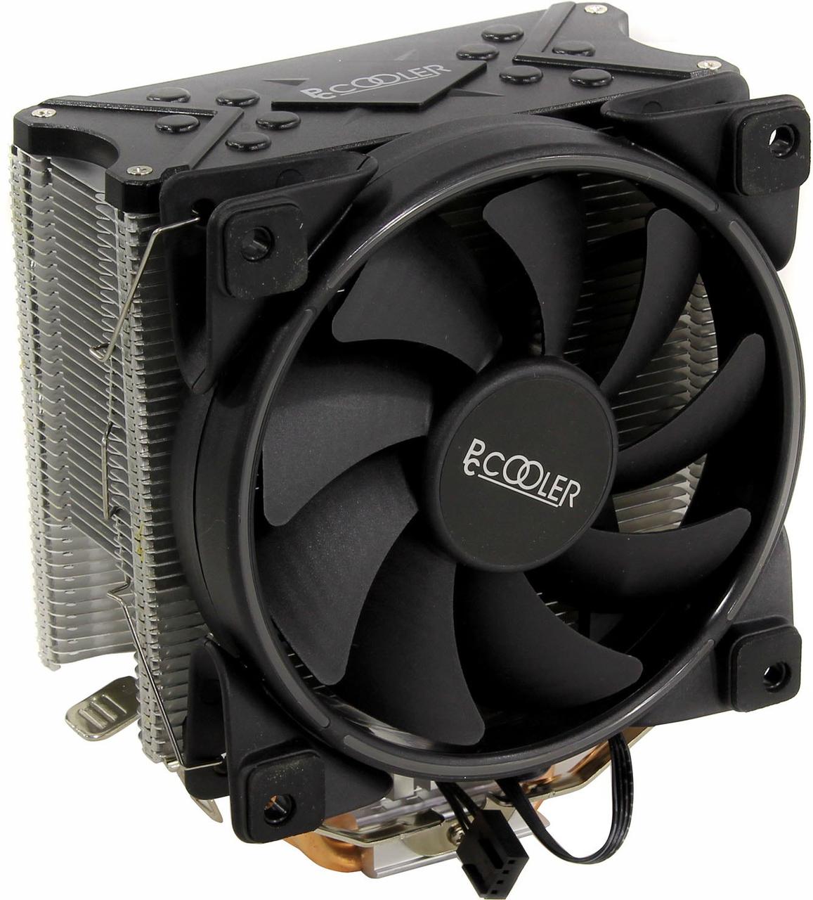 PCCooler GI-X5R Cooler (4пин, 1155/AM4, 26.5дБ, 1000-1800 об/мин, Al+тепл.трубки)
