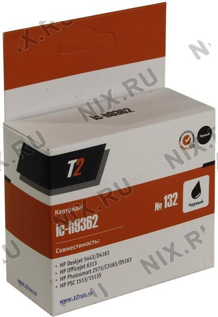 Картридж T2 ic-h9362 (№132) Black для HP DJ 5443/B4163,OJ 6313,PS 2573/C3183/D5163, PSC1513