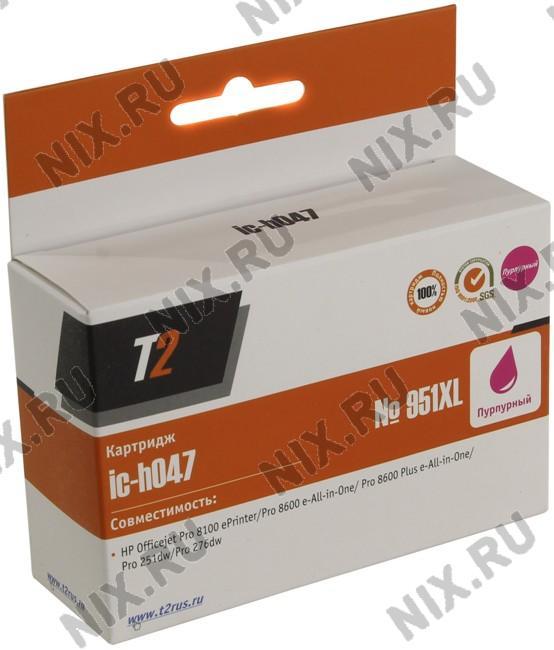 Картридж T2 ic-h047 (№951XL) Magenta для HP OJ Pro 8100/8600/251dw/276dw
