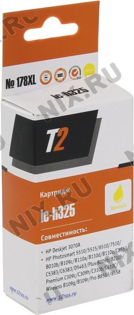 Картридж T2 ic-h325 (№178XL) Yellow для HP DJ 3070A, PS 5510/5515/6510/7510/B010b/B109c/B110a/C5383/C6383