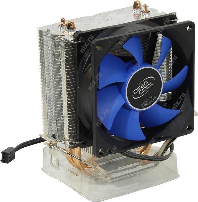 Deepcool DP-MCH2-IEMV2 ICE EDGE Mini FS V2.0 (3пин, 775/1155/AM2/AM4/FM2, 24.7дБ, 2200об/мин, Al+теп.трубки)